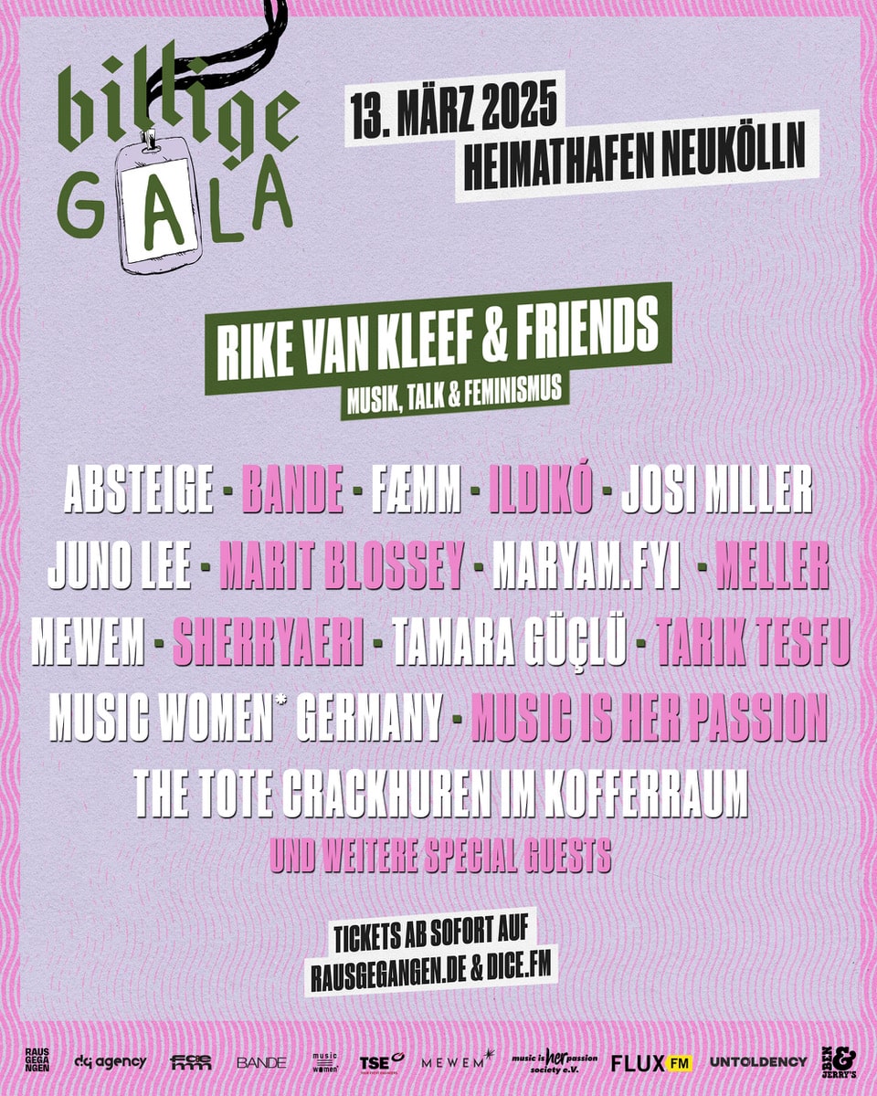 untoldency proudly presents: „Die Billige Gala“ am 13.03.2025 in Berlin